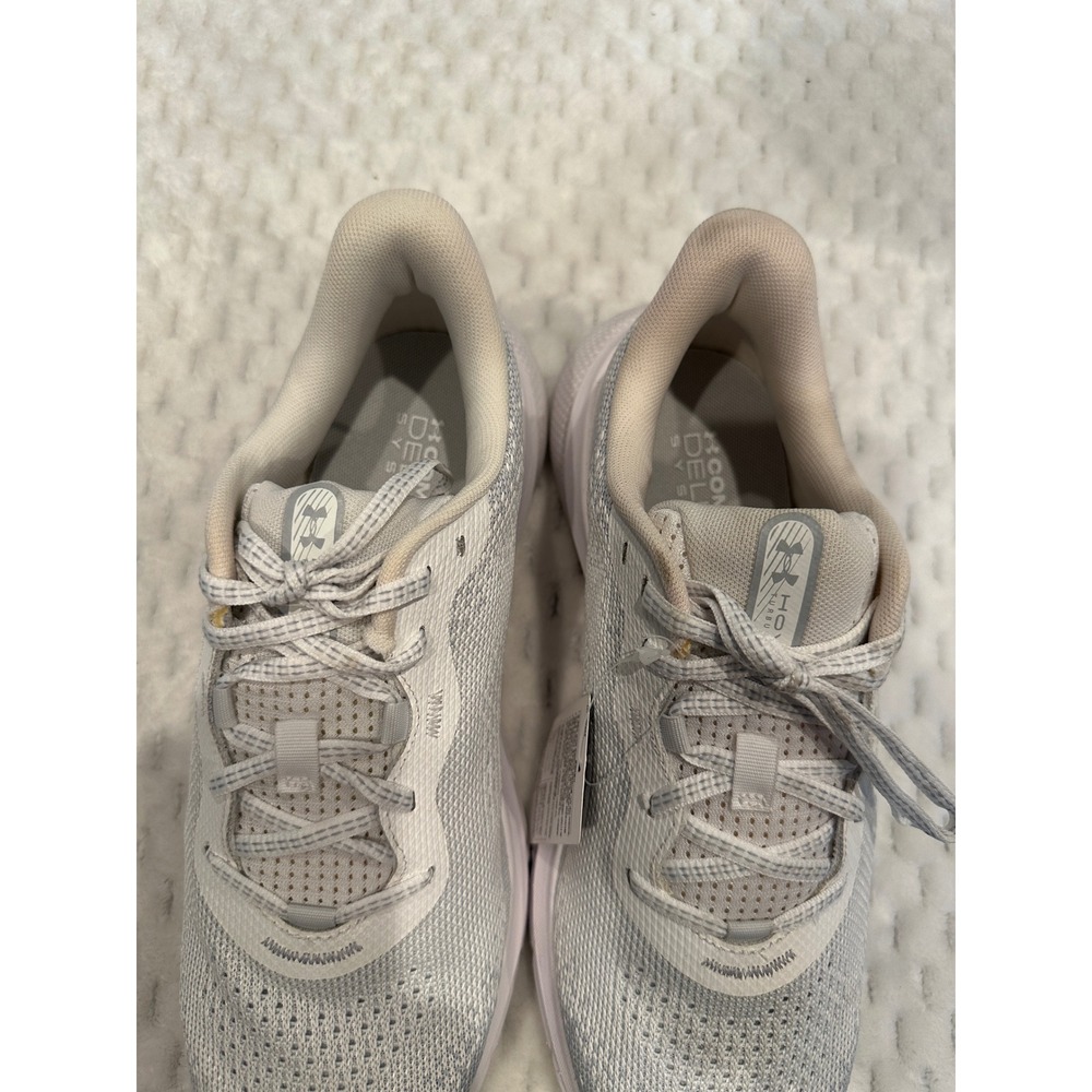 Under Armour HOVR Turbulence 2 Running Shoes White Grey 3026520-111 Mens 7.5 - Picture 7 of 12